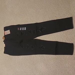 Levi's black high rise super skinny